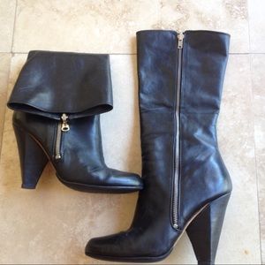 Sigerson Morrison Bella Fold Down Leather Boots